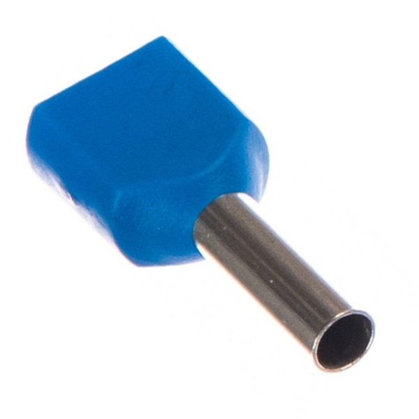 Наконечник КВТ НШВИ2 2,5-10 штырьевой втулочный изолированный 47507 [уп.100шт]