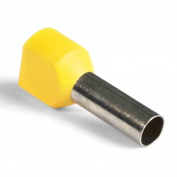 Наконечник КВТ НШВИ2 6,0-14 штырьевой втулочный изолированный 47509 [уп.100шт]