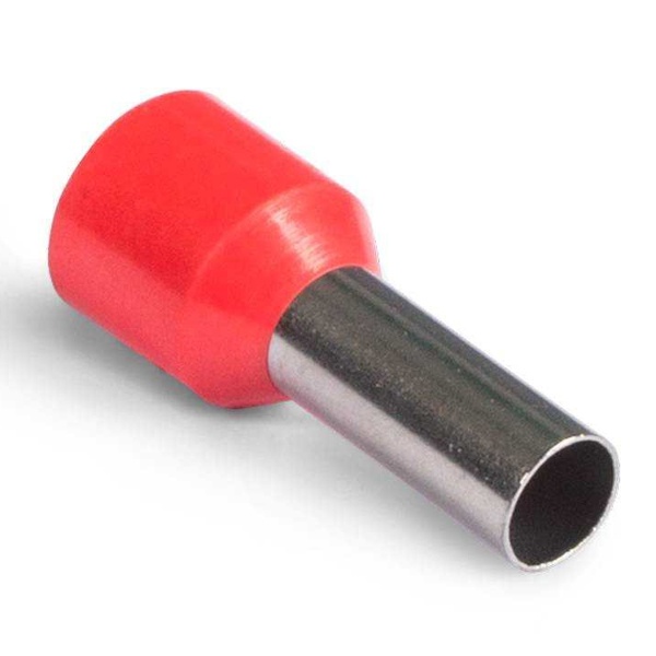 Наконечник КВТ НШВИ 1,0-8 штырьевой втулочный изолированный 47497 [уп.100шт]