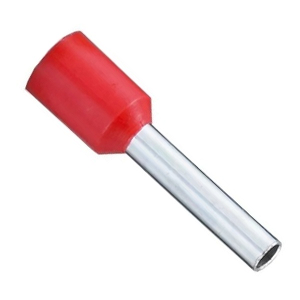 Наконечник КВТ НШВИ 1,0-12 штырьевой втулочный изолированный 54090 [уп.100шт]