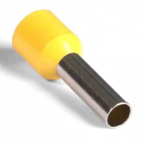 Наконечник КВТ НШВИ 6,0-12 штырьевой втулочный изолированный 47501 [уп.100шт]