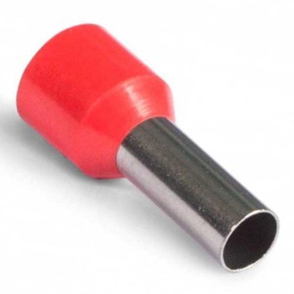 Наконечник КВТ НШВИ 10,0-12 штырьевой втулочный изолированный 47502 [уп.100шт]