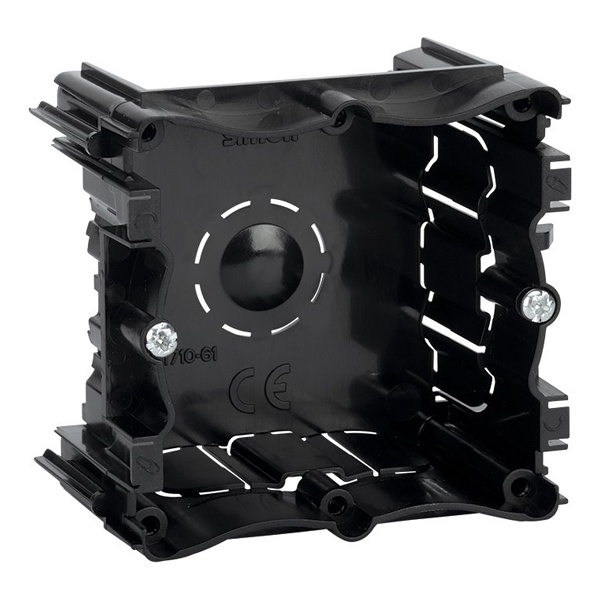 Коробка монтажная Simon 75x70x43 с перегородками для скрытого монтажа прямоугольная