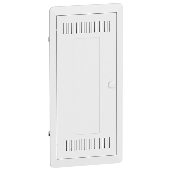 Щит встраиваемый мультимедийный Schneider Electric Resi9 KV 4 ряда с металлической дверью белый