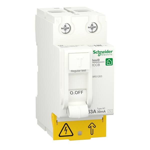 УЗО RESI9 2П 63А 30мА AC 230В Schneider Electric 2м (ВДТ)