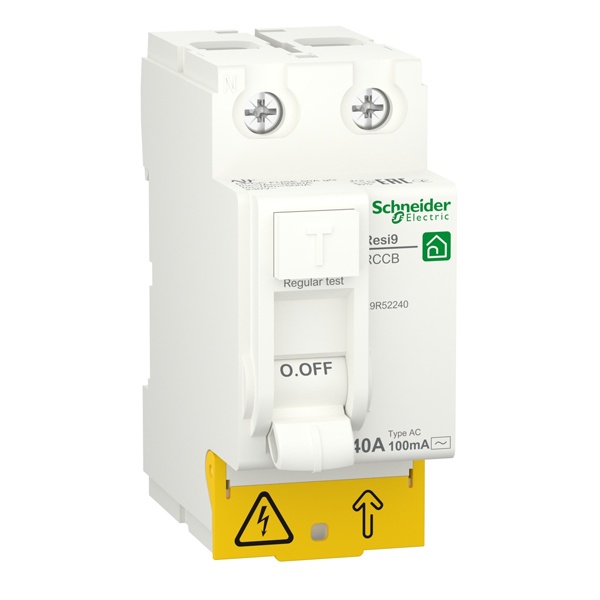УЗО RESI9 2П 40А 100мА AC 230В Schneider Electric 2м (ВДТ)