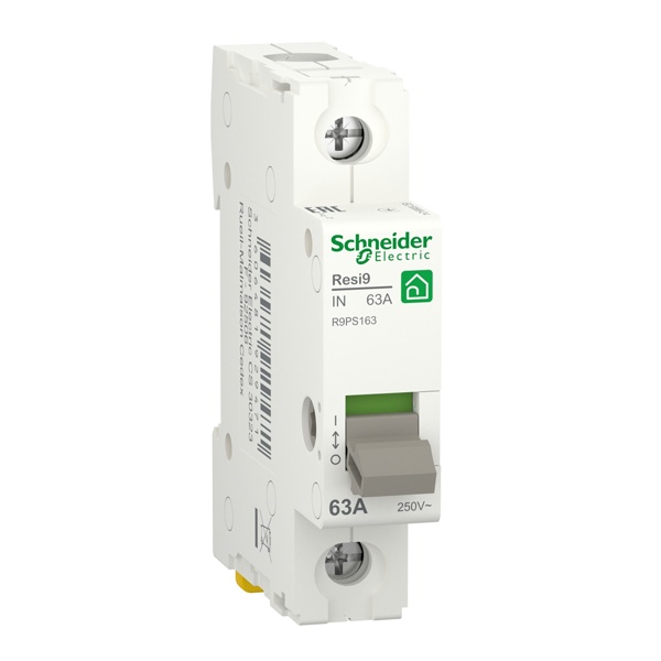 Выключатель нагрузки Schneider Electric 1П 63А 240В однофазный RESI9 (рубильник)