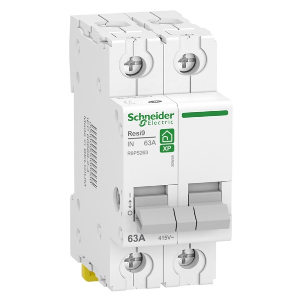 Выключатель нагрузки Schneider Electric 2П 63А 415В однофазный RESI9 (рубильник)