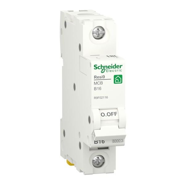 Автоматический выключатель Schneider Electric RESI9 1П 16А В 6кА 230В 1м (автомат электрический)