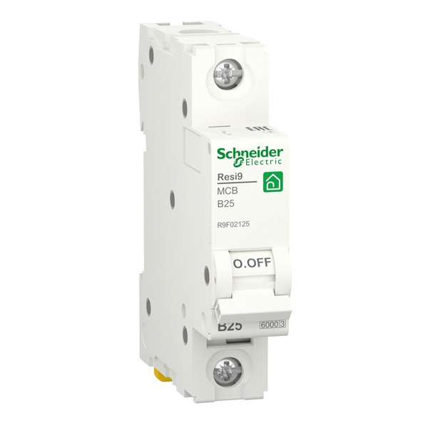 Автоматический выключатель Schneider Electric RESI9 1П 25А В 6кА 230В 1м (автомат электрический)