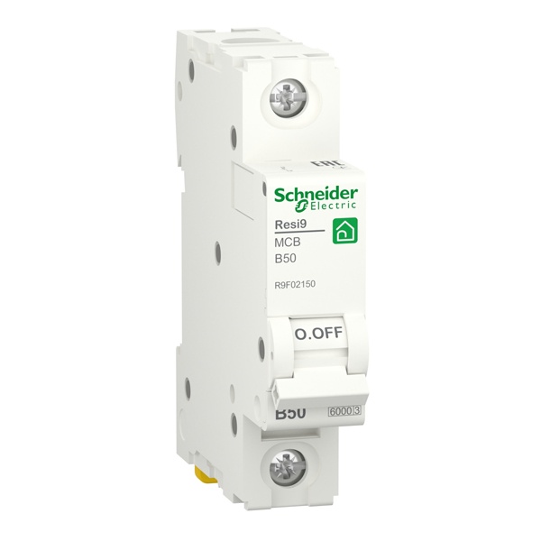 Автоматический выключатель Schneider Electric RESI9 1П 50А В 6кА 230В 1м (автомат электрический)