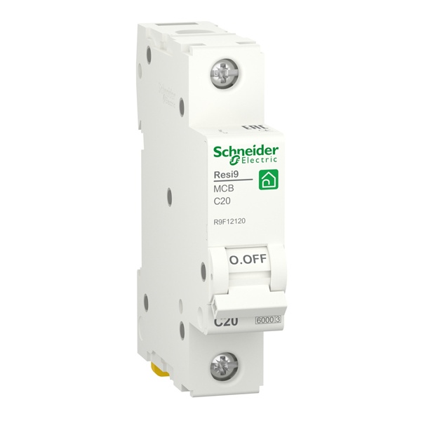 Автоматический выключатель Schneider Electric RESI9 1П 20А С 6кА 230В 1м (автомат электрический)