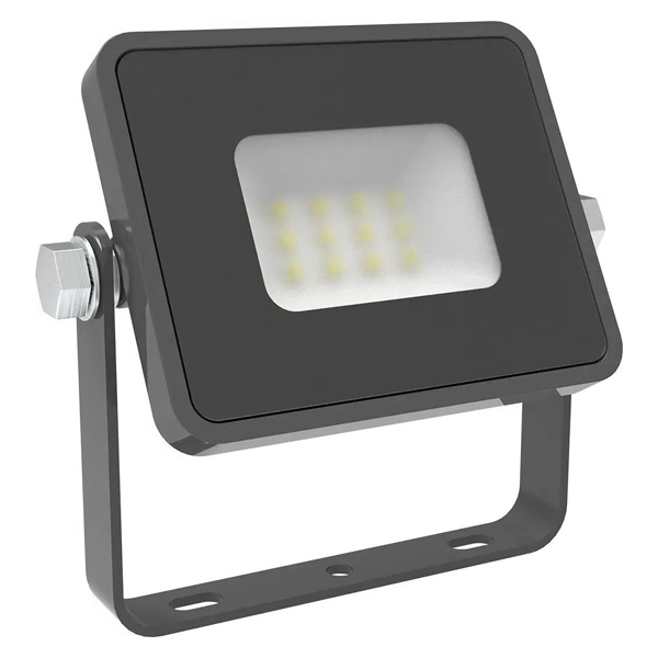 Прожектор светодиодный Gauss Qplus 10W 6500K 850lm IP65 графитовый