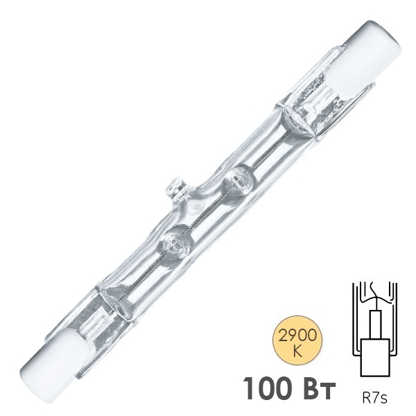 Лампа галогенная линейная Navigator 94 217 100W 230V R7s J78mm
