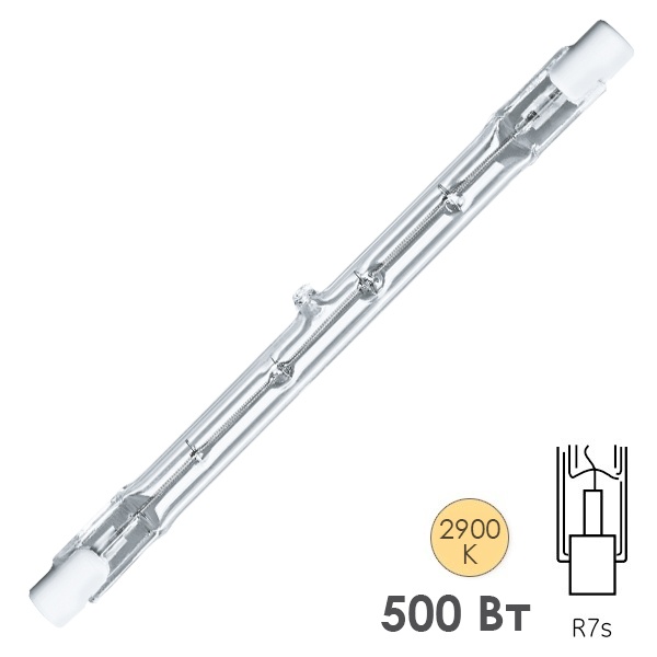 Лампа галогенная линейная Navigator 94 221 500W 230V R7s J117mm