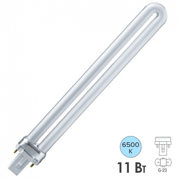 Лампа компактная люминесцентная Navigator 94 074 NCL-PS-11-860-G23 11W 6500K дневной свет