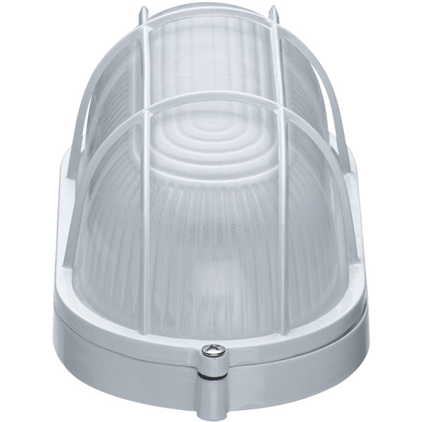 Светильник Navigator 94 801 NBL-O2-60-E27/WH 60W 105x195x75mm (аналог НПБ/НПП) белый с решеткой