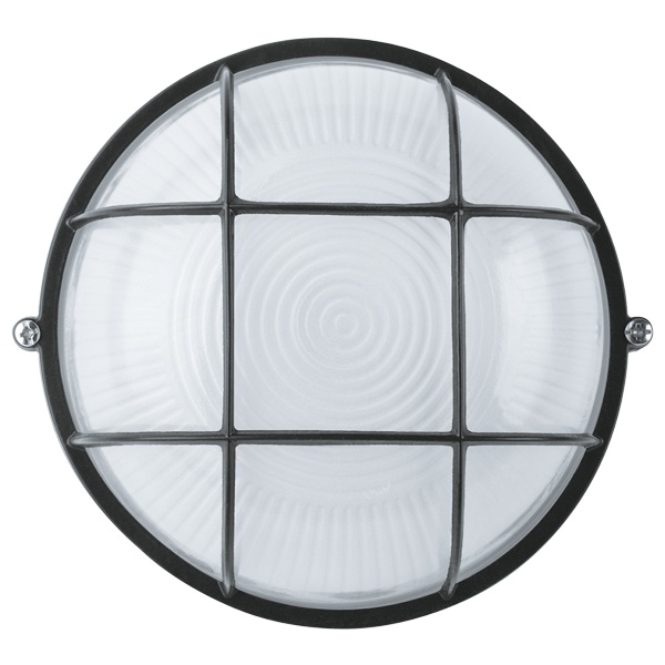 Светильник Navigator 94 812 NBL-R2-60-E27/BL 60W 175x85mm (аналог НПБ/НПП) черный с решеткой