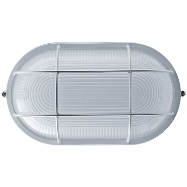 Светильник Navigator 94 805 NBL-O2-100-E27/WH 100W 155x265x110mm (аналог НПБ/НПП) белый с решеткой