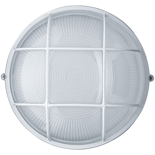 Светильник Navigator 94 807 NBL-R2-100-E27/WH 100W 235x110mm (аналог НПБ/НПП) белый с решеткой