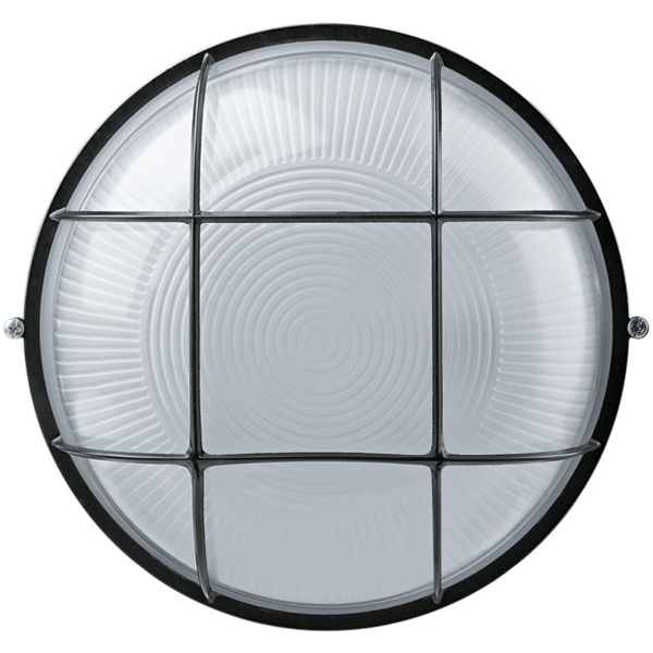 Светильник Navigator 94 809 NBL-R2-100-E27/BL 100W 235x110mm (аналог НПБ/НПП) черный с решеткой