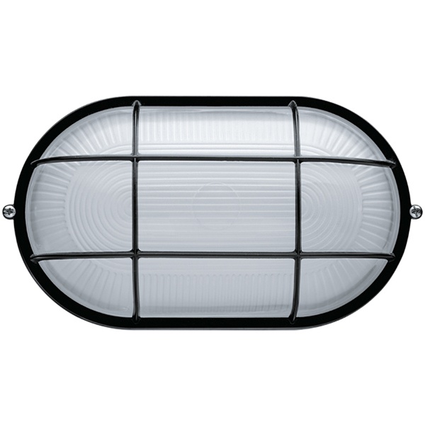 Светильник Navigator 94 814 NBL-O2-100-E27/BL 100W 155x265x110mm (аналог НПБ/НПП) черный с решеткой