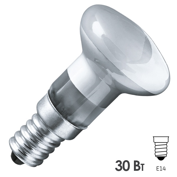 Лампа накаливания зеркальная Navigator 94 318 NI-R39-30-230-E14 30W 220V (КНР)