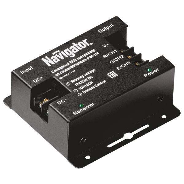 Контроллер Navigator 71 493 ND-CRGB360SENSOR-IP20-12V 360/720W DC12/24V