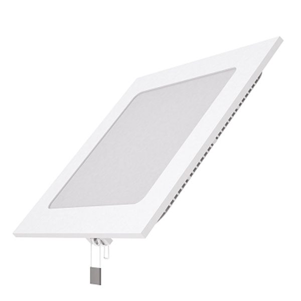 Светильник встраиваемый Gauss ультратонкий квадратный IP20 15W 170х170х22mm (155х155mm) 4100K 1100Lm