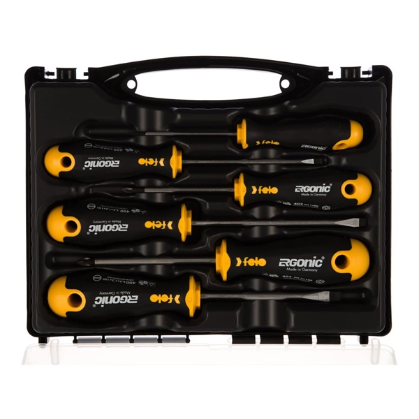 Набор отверток Felo Ergonic 6 штук серии 400/402 в кейсе