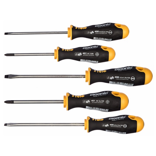 Набор отверток Felo Ergonic 5 штук серии 400/401 в упаковке