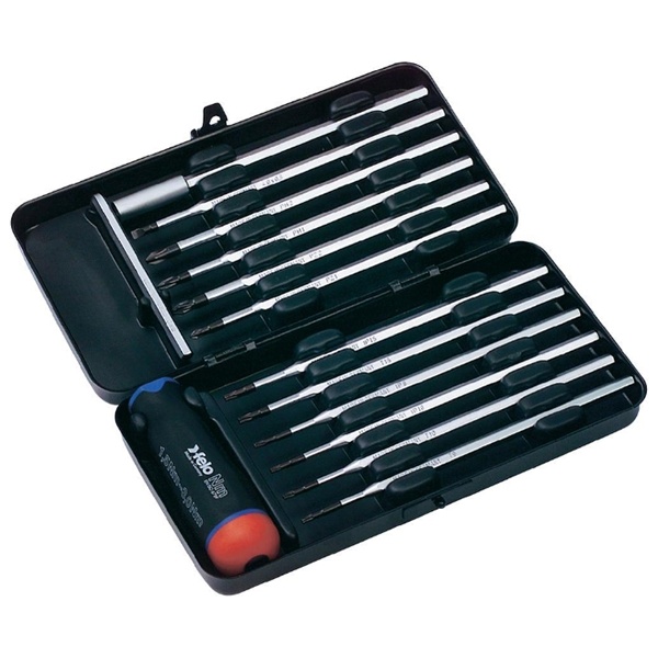 Отвертка Felo c регулировкой крутящего момента Серия Nm 1,5-3,0 с набором насадок 12 шт в кейсе