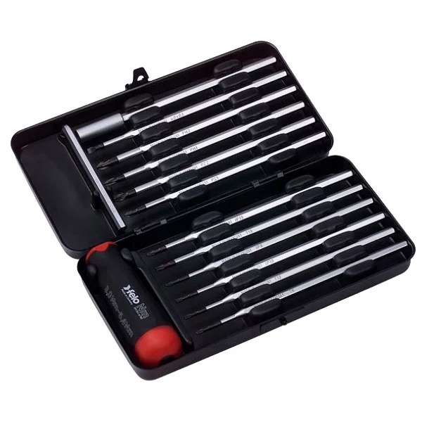 Отвертка Felo c регулировкой крутящего момента Серия Nm 3,0-5,4 с набором насадок 12 шт в кейсе