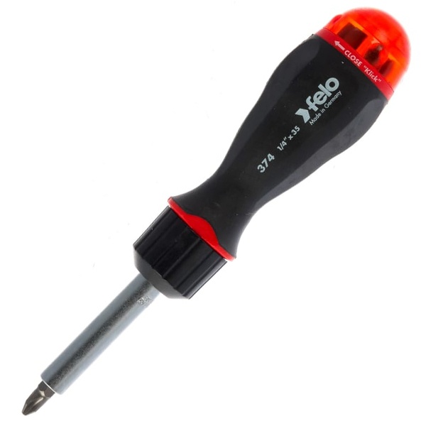 Отвертка Felo с реверсивным механизмом с набором бит 8шт