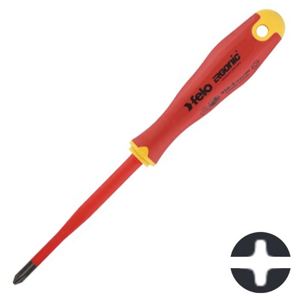 Отвертка диэлектрическая Felo PH 2 +/- Ergonic E-Slim