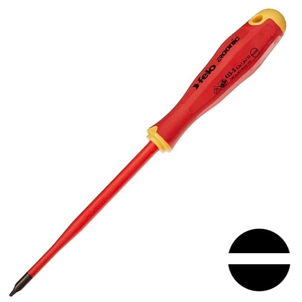 Отвертка Felo диэлектрическая SL 5,5х1,0 E-Slim Ergonic