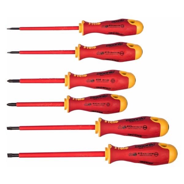 Набор диэлектрических отверток Felo Ergonic 6 шт серии 413/414
