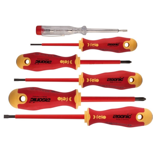 Набор диэлектрических отверток Felo Ergonic 6 шт серии 413/414/361