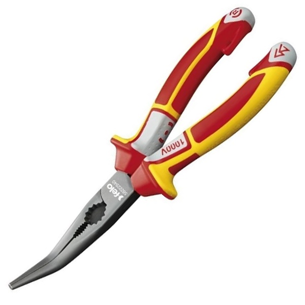 Длинногубцы Felo диэлектрические угловые с резцом 205 мм