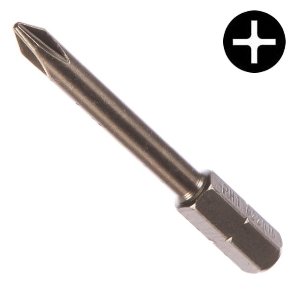 Бита Felo крестовая PH 2X50 серия Industrial 2 шт в блистере