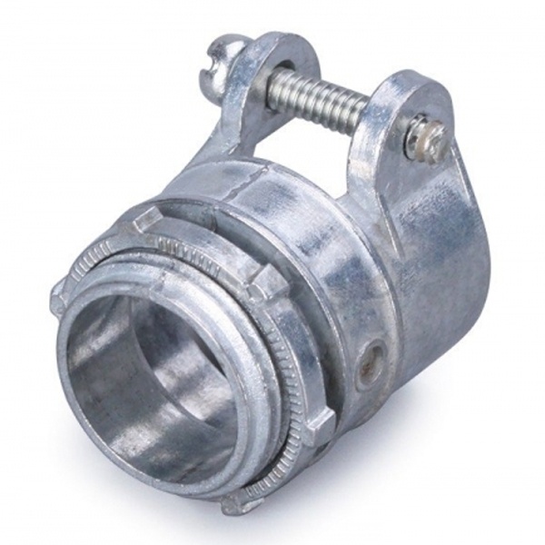 Муфта вводная Fortisflex ВТ(Х)-25 (1 дюйм) с крепёжным хомутом для металлорукава d 25 мм