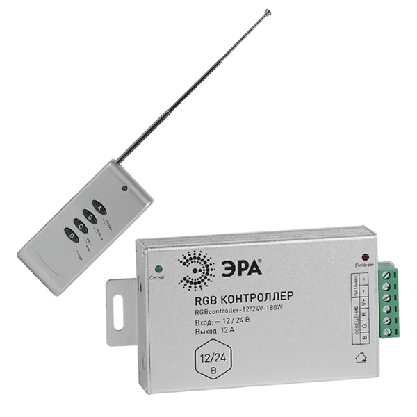 Контроллер ЭРА для светодиодной ленты RGBcontroller-12/24V-180W/288W (5056306044410)