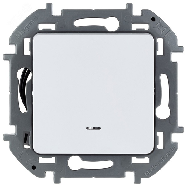 Переключатель с подсветкой Legrand Inspiria белый