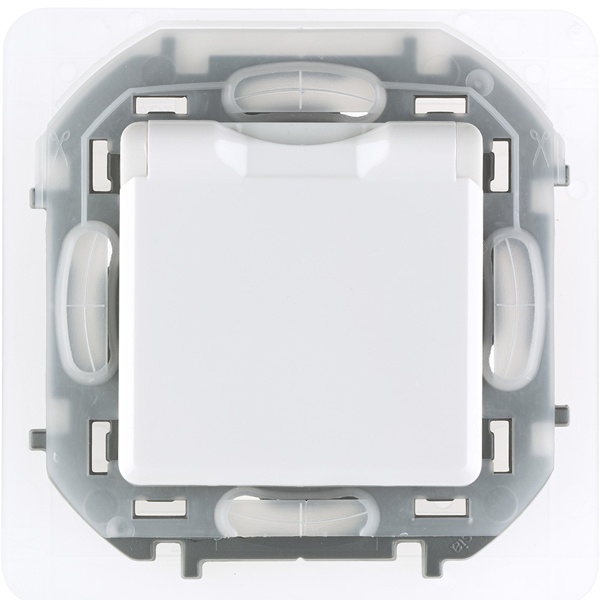 Розетка с/з 220В IP44 Legrand Inspiria белый