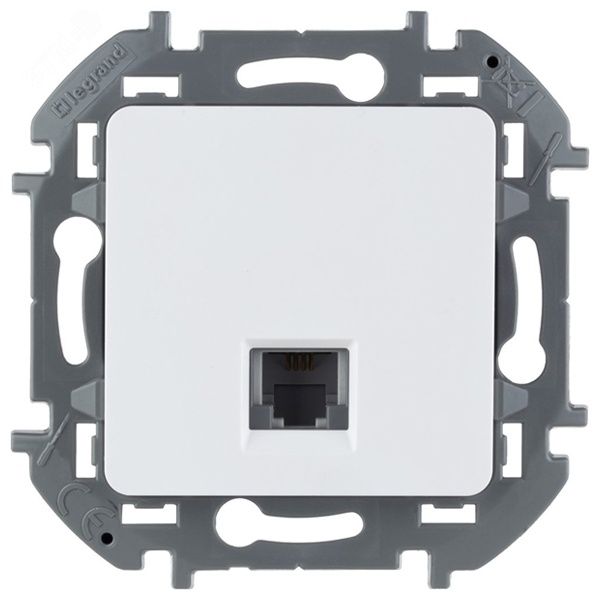 Информационная розетка RJ45 категория 6 UTP 1 выход Legrand Inspiria белый