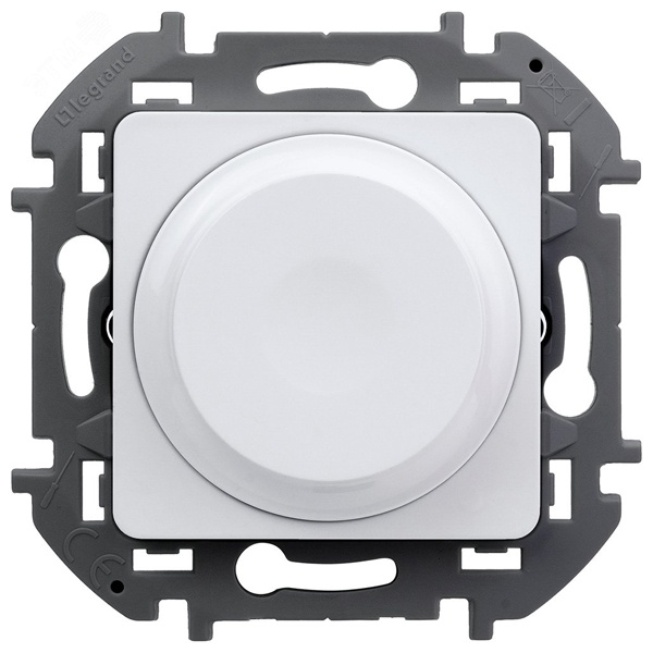 Светорегулятор универсальный поворотный без нейтрали 5-300Вт Legrand Inspiria белый