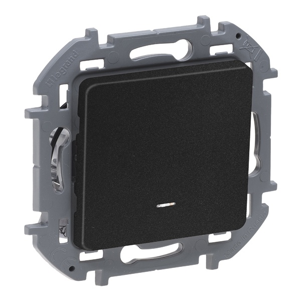 Переключатель с подсветкой Legrand Inspiria антрацит