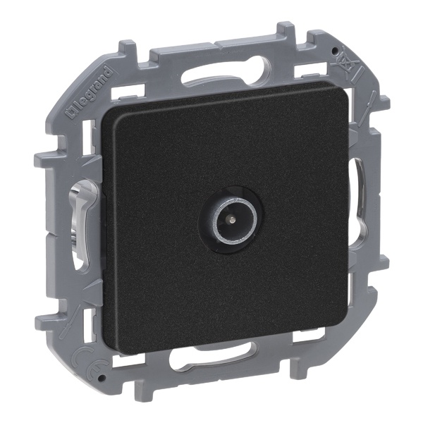 Розетка телевизионная TV оконечная 10дБ 5-862 мГц Legrand Inspiria антрацит