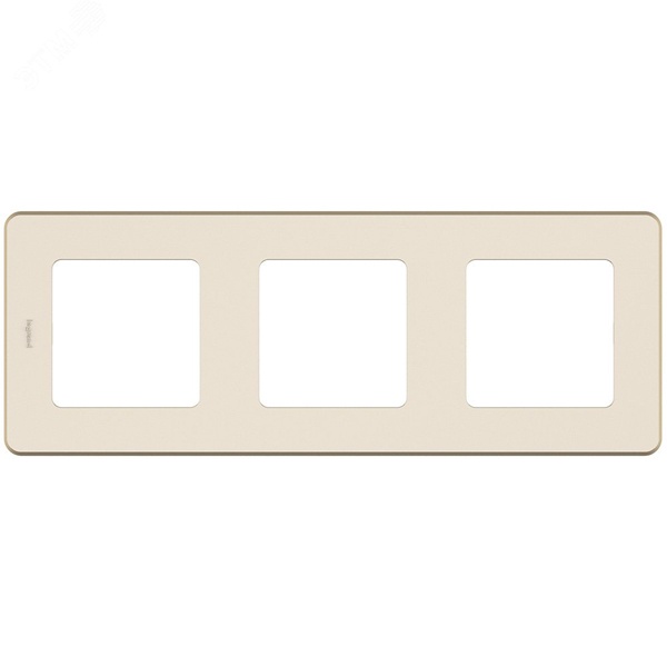 Рамка Legrand Inspiria 3 поста слоновая кость (бежевый)
