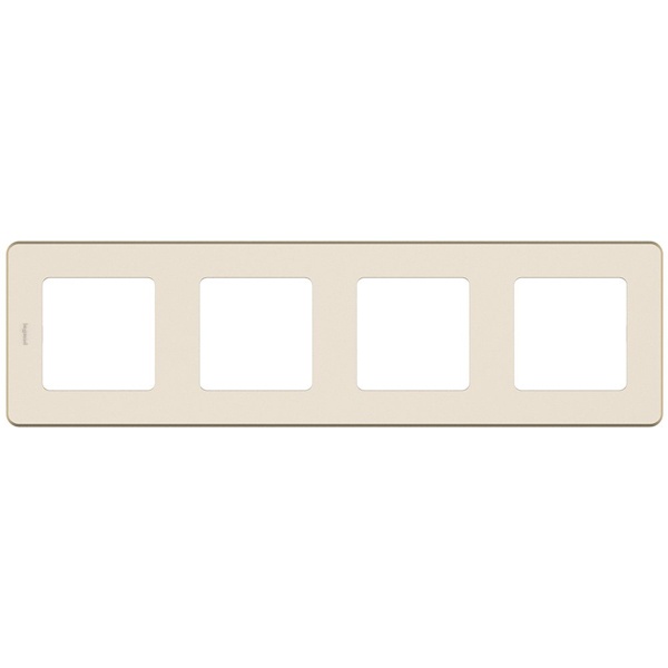 Рамка Legrand Inspiria 4 поста слоновая кость (бежевый)